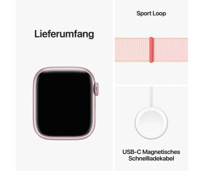Apple Watch Series 9 GPS 41mm Aluminium Rosé Sport Loop Hellrosa ab 399,00  € | Preisvergleich bei