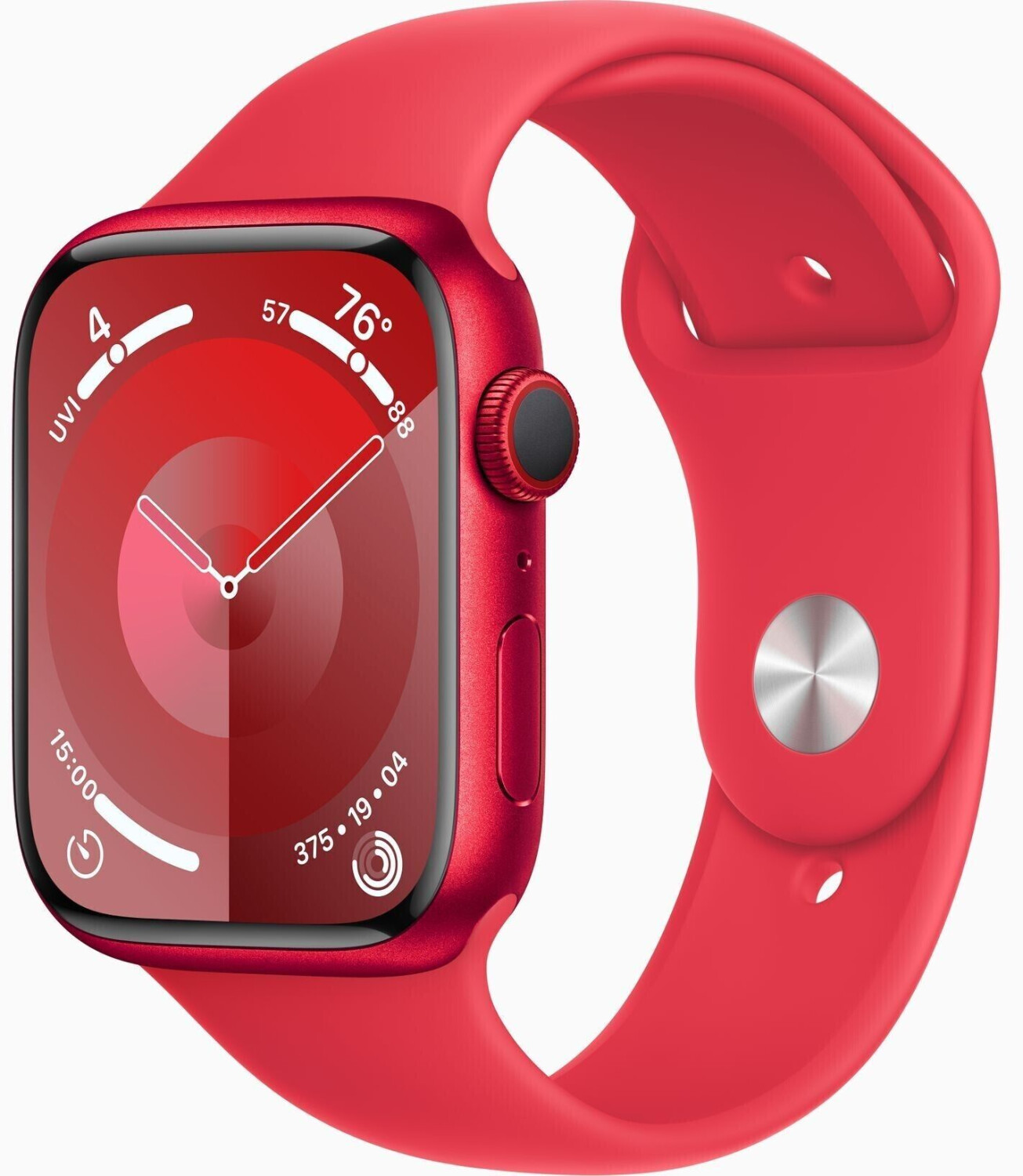 Apple Watch Series 9 4G 45mm Aluminium PRODUCT RED Sportarmband PRODUCT RED M L ab 438 99 Preisvergleich bei idealo