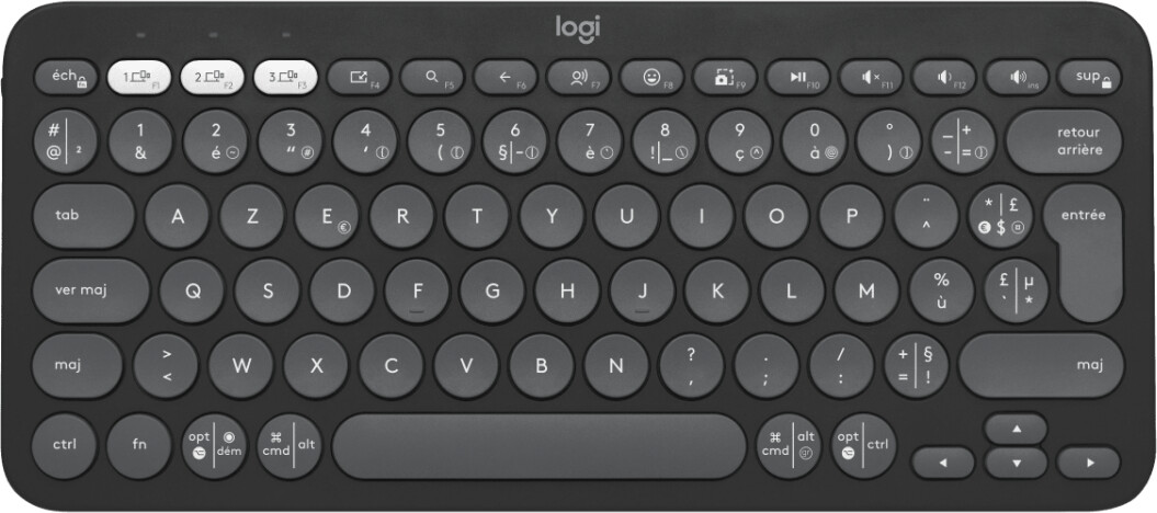 Logitech Pebble Keys 2 K380s (FR) Graphite
