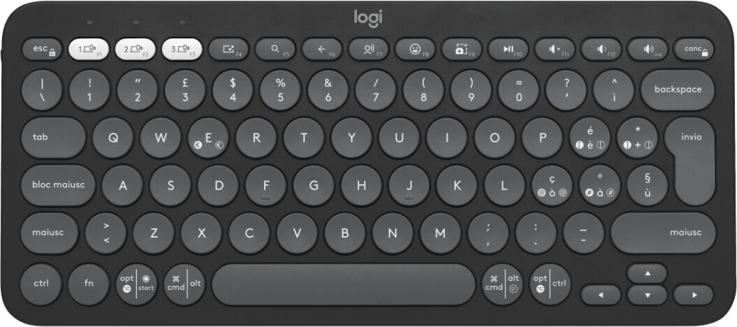 Logitech Pebble Keys 2 K380s (IT) Graphite