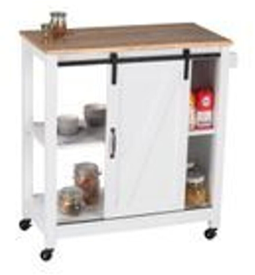 Wenko Kitchen trolley Country 80x88,50x40cm white
