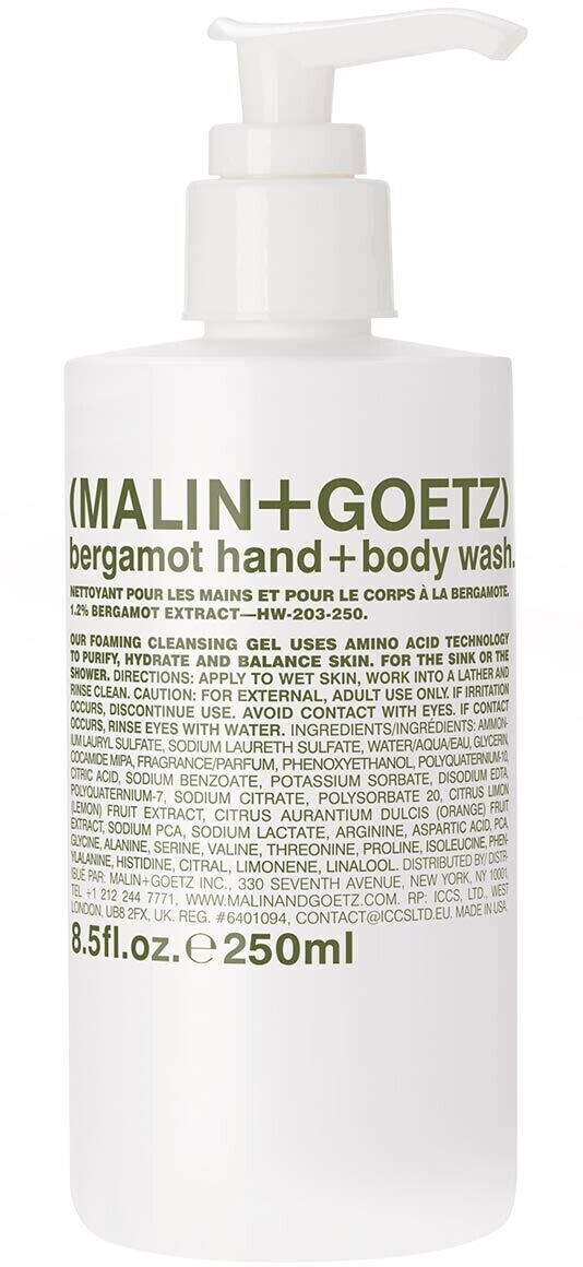 Malin + Goetz Bergamot Hand + Body Wash (250ml)