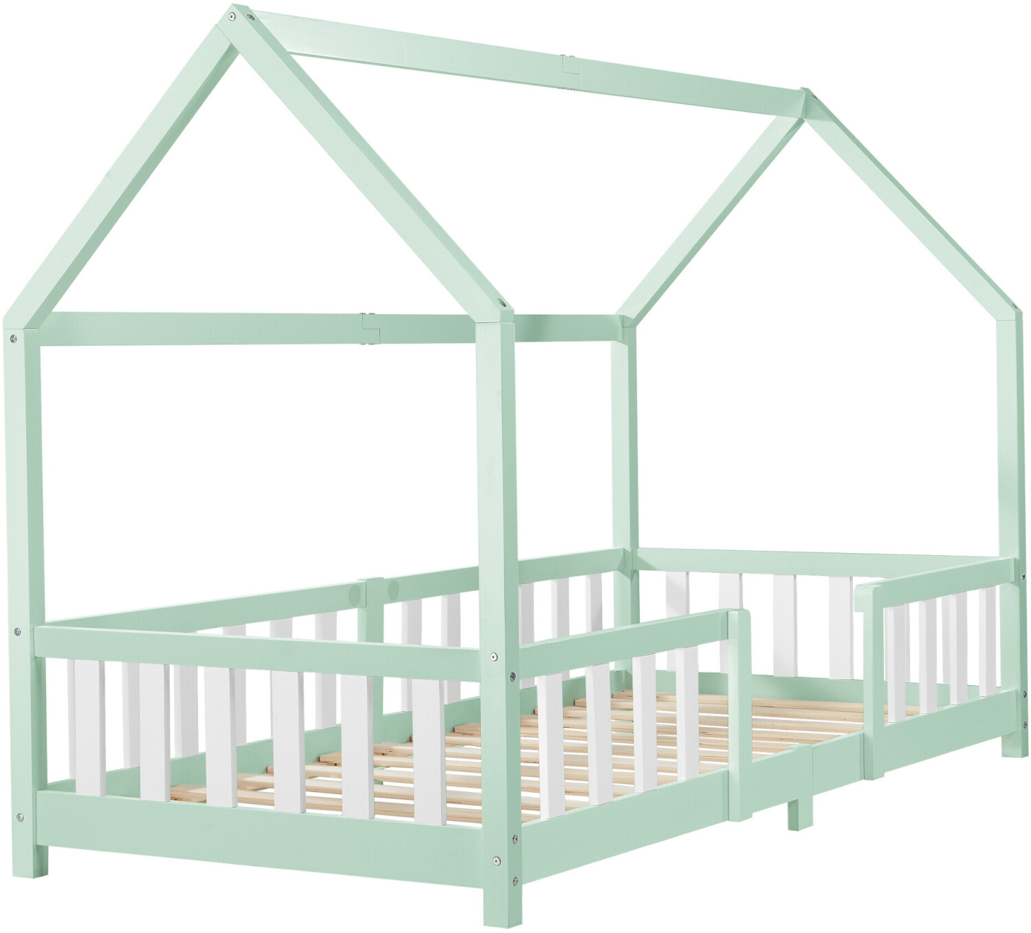 en.casa Sisimiut 90x200cm Mint/White