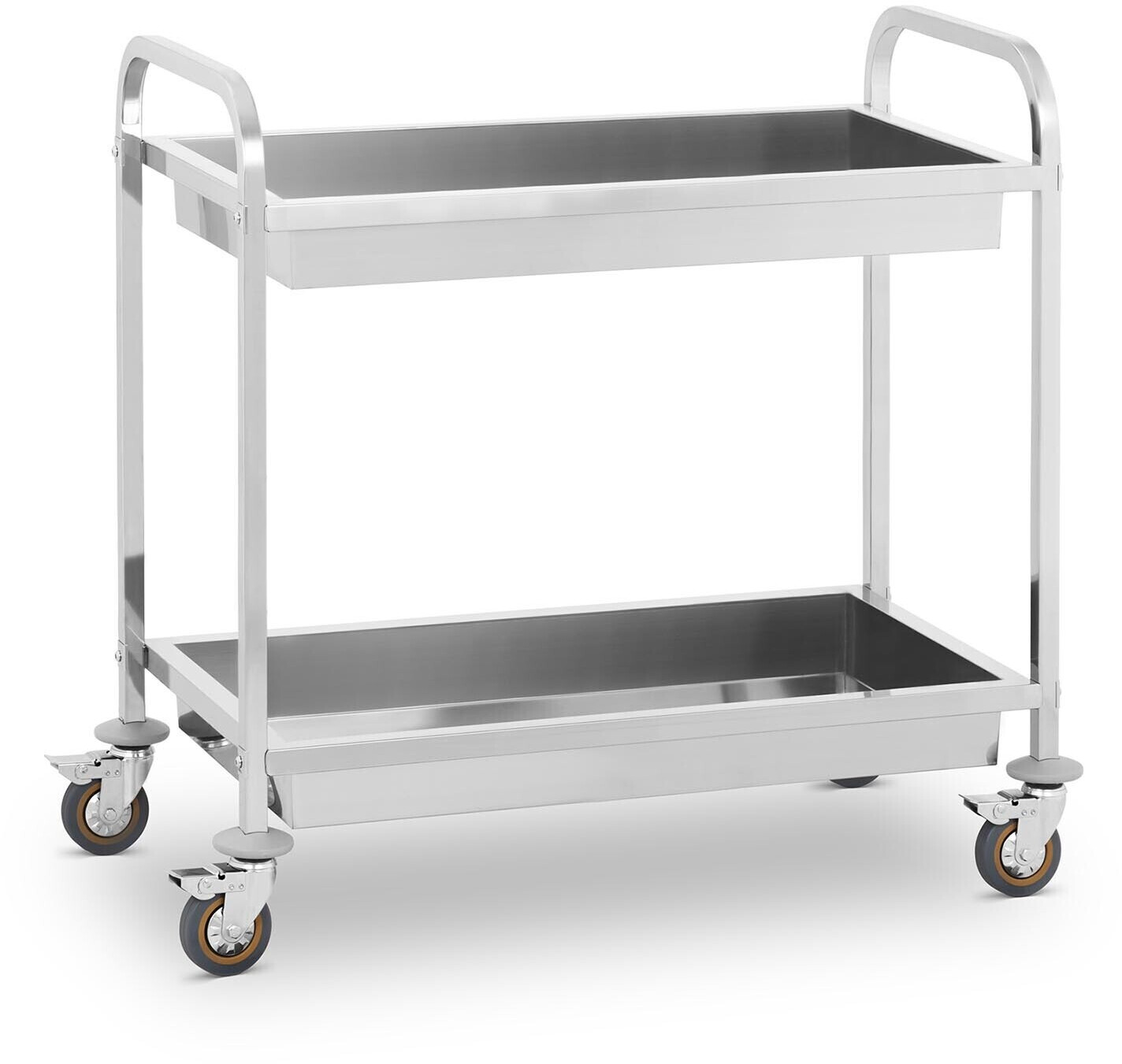 Royal Catering Serving trolley 2 trays 101x55x96.5 cm silver (RCGW-2) a €  129,00 (oggi)