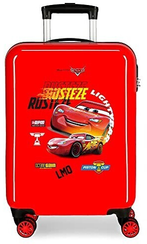 Disney Cars Rusteze Lightyear Valise de Cabine Rouge 38 x 55 x 20 cm Rigide ABS Fermeture à Combinaison latérale 34 l 2 kg 4 Roues Doubles Équipement à Main