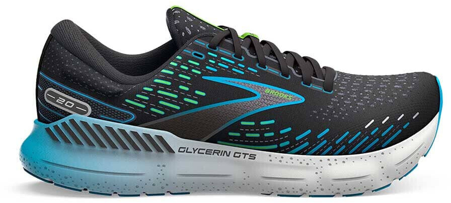 Brooks Glycerin GTS 20 black/hawaiian ocean/green