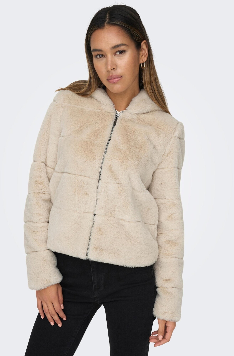 Only onlchris fur hooded jacket cc otw discount