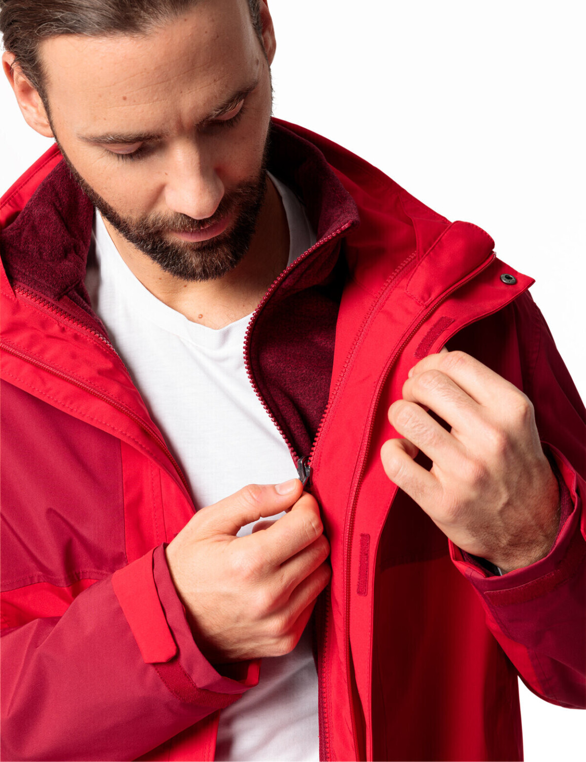 VAUDE Men's Rosemoor 3in1 Jacket (42049) red
