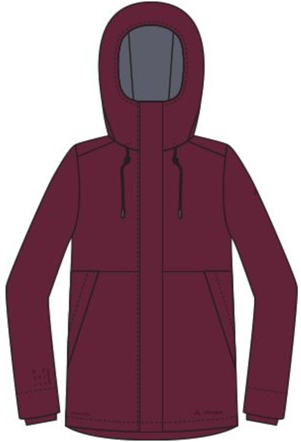 VAUDE Women's Coreway Jacket (45020) dark cherry