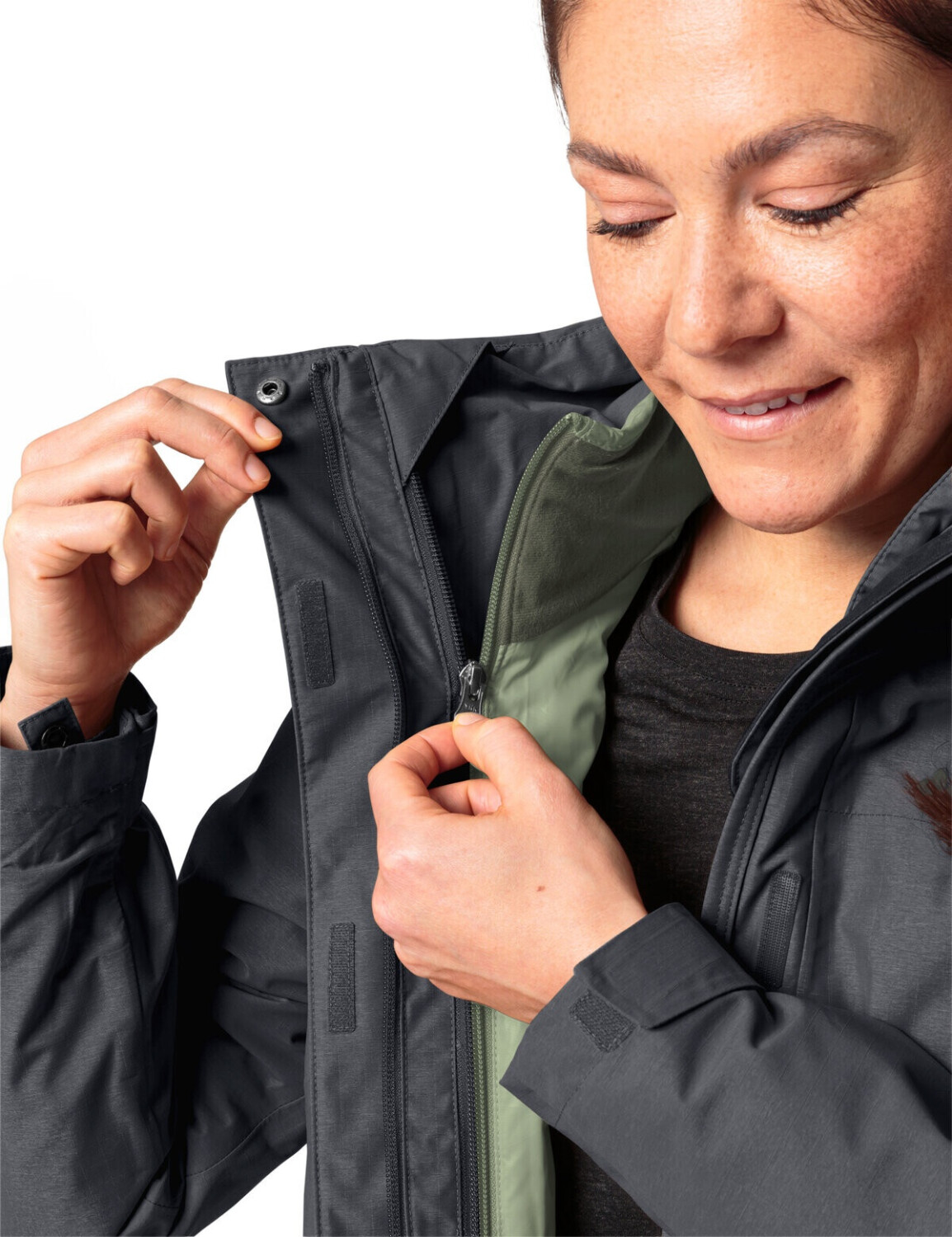 VAUDE Women's Skomer 3in1 Jacket II (42813) phantom black