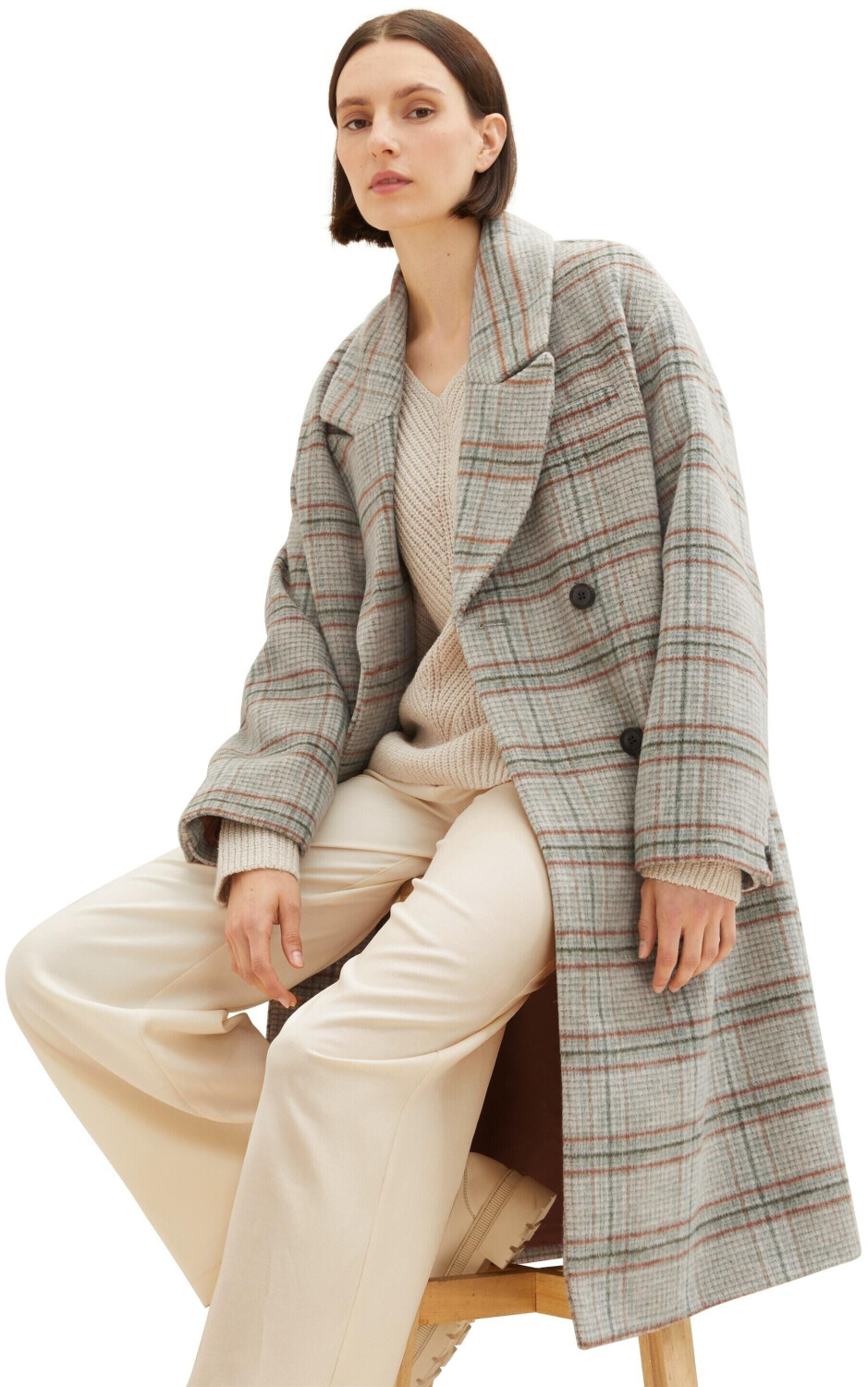 Tom Tailor Karierter Mantel (1037556-32426) grey orange green check woven  ab 95,99 € | Preisvergleich bei idealo.de