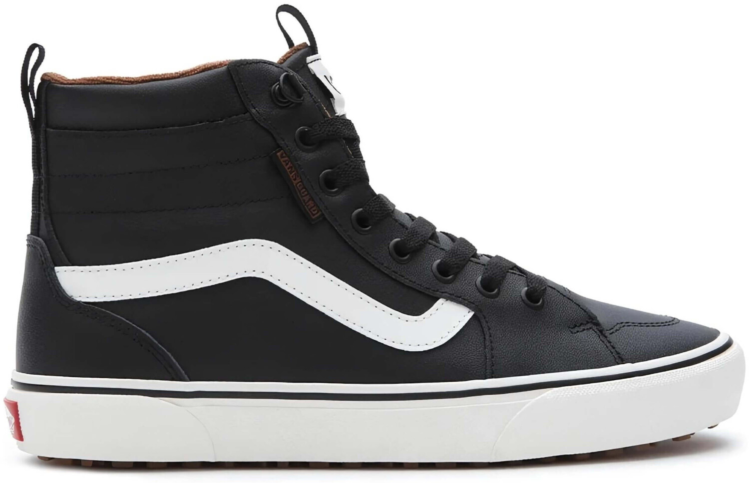 Leather vans sales high tops