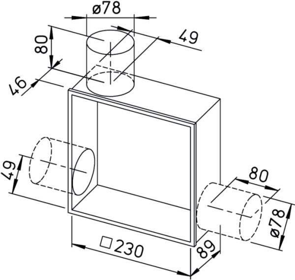 Helios Unterputzgehäuse Universal ELS-GU weiß, Bild 3