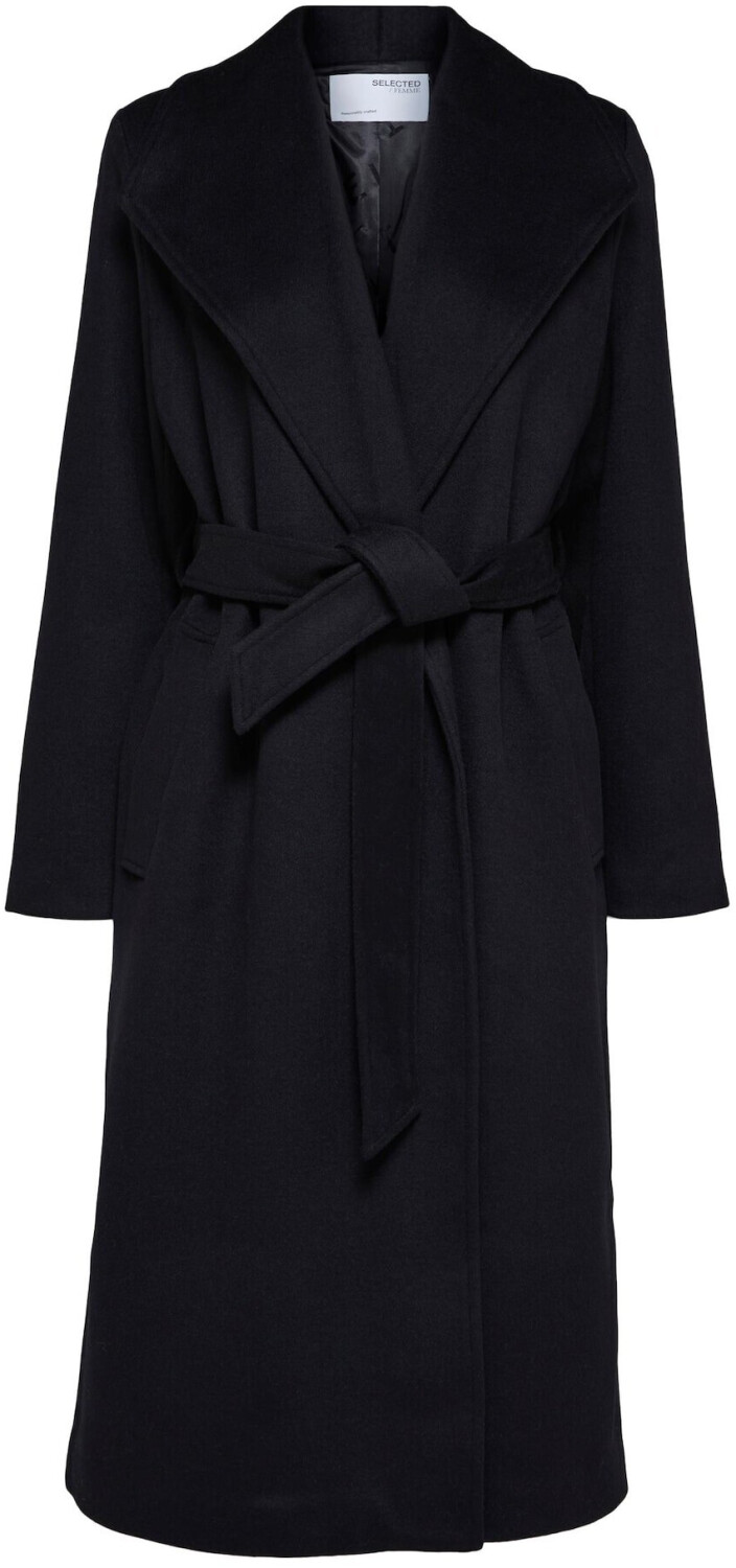 Selected Slfrosa Wool Coat B Noos (16090093) black