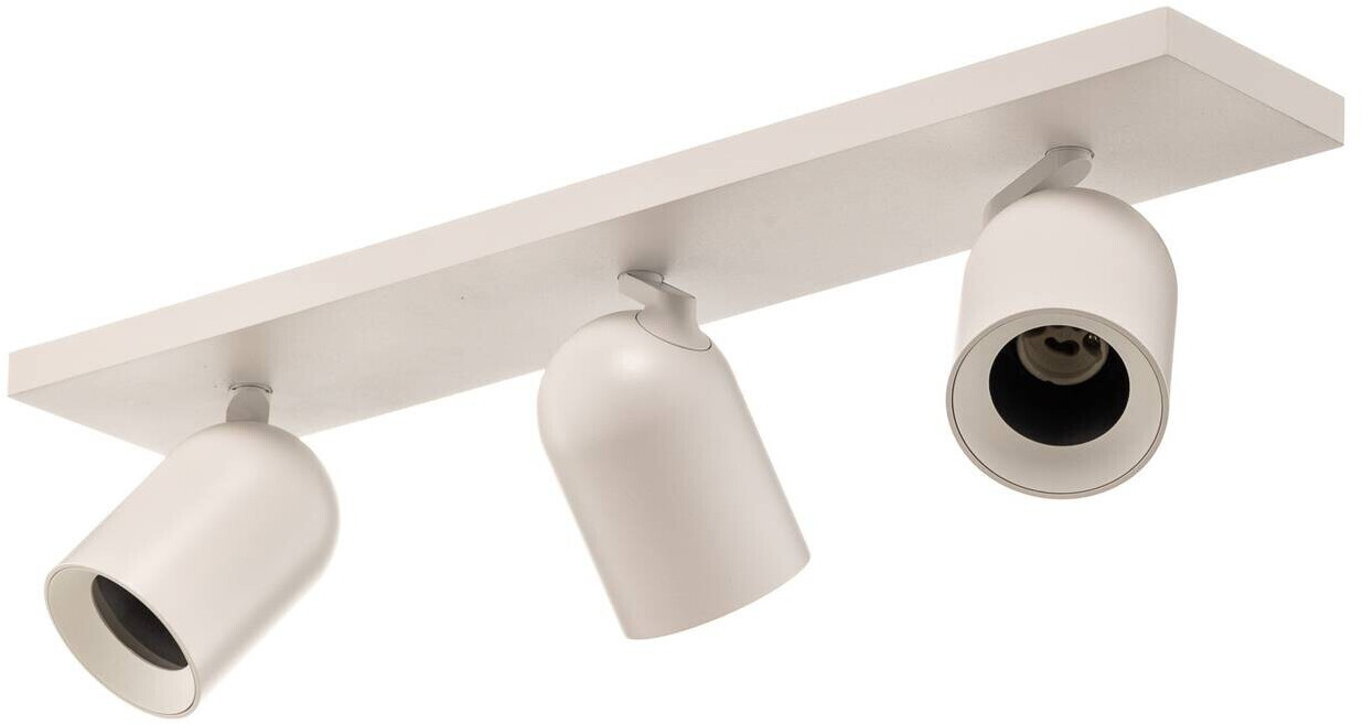 Arcchio Brinja spotlight, short, square white, 3 lights