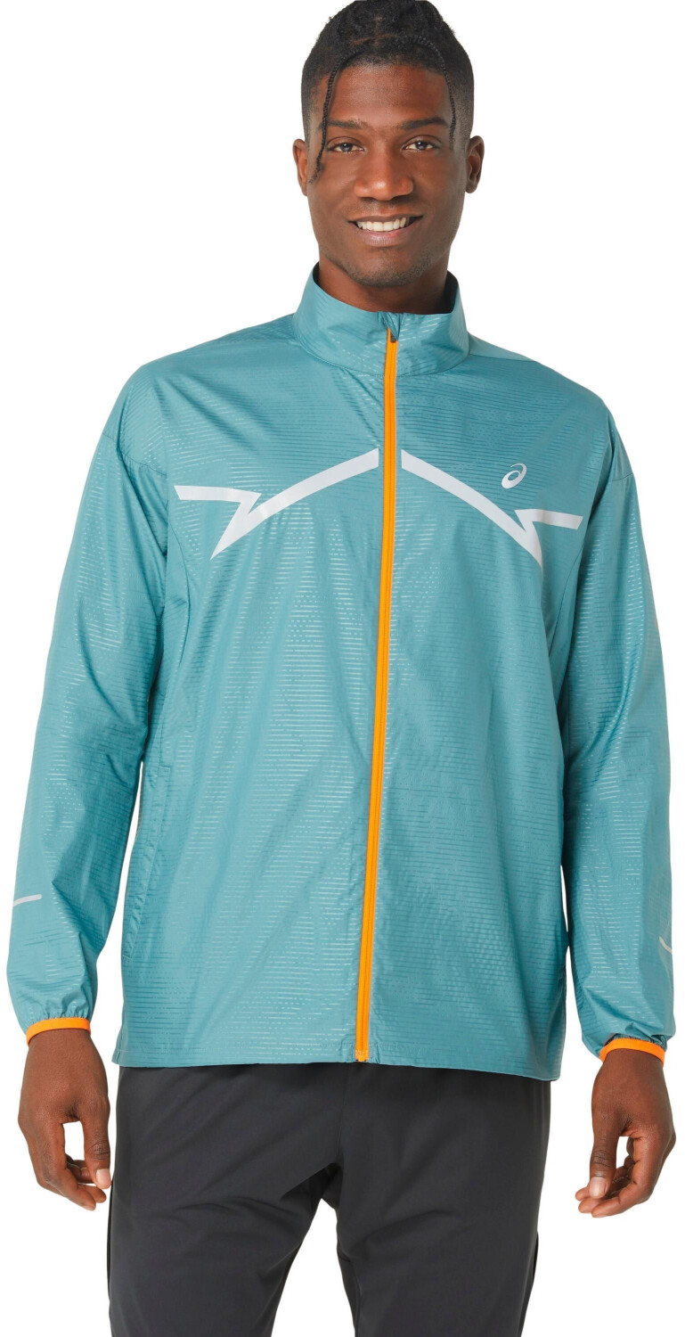 Buy Asics Lite Show Jacket Men foggy teal from 75.19 Today Best Deals on idealo