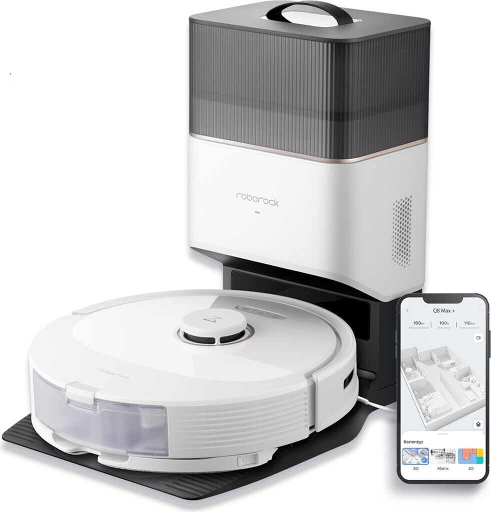 Roborock Q8 Max Plus blanc