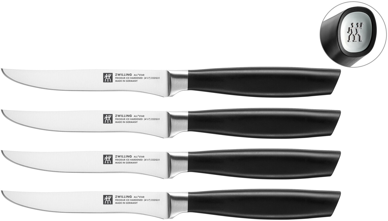 ZWILLING All Star SteakmesserSet 4teilig chromesilber ab € 160,50 Preisvergleich bei idealo.at