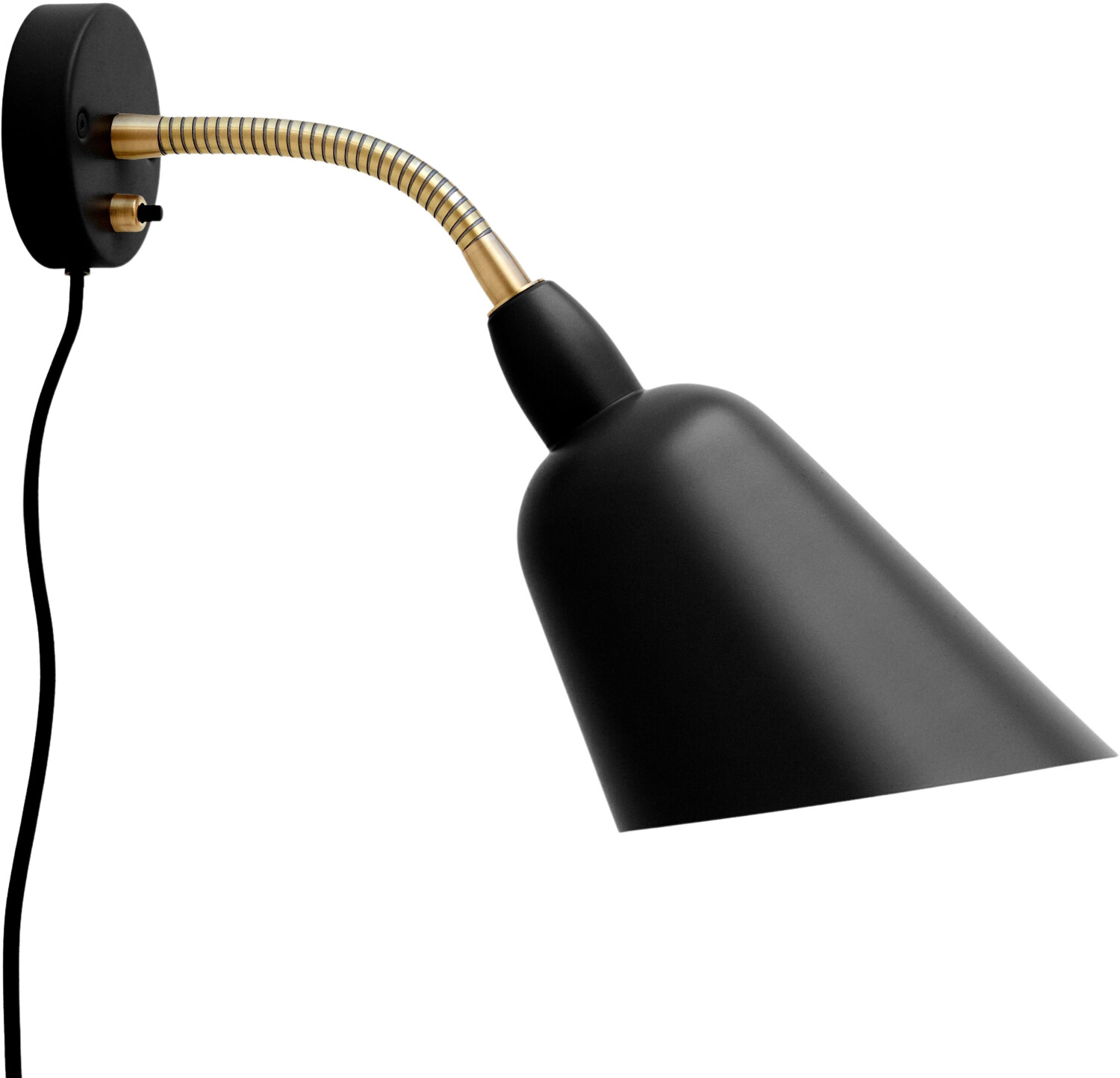 &Tradition Bellevue AJ9 Wall Lamp black/brass