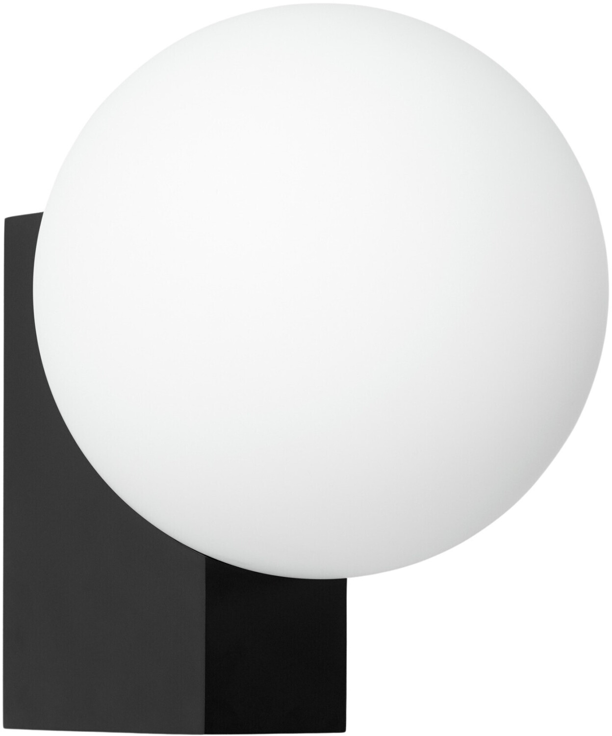 &Tradition Journey SHY2 wall lamp black/opal glass