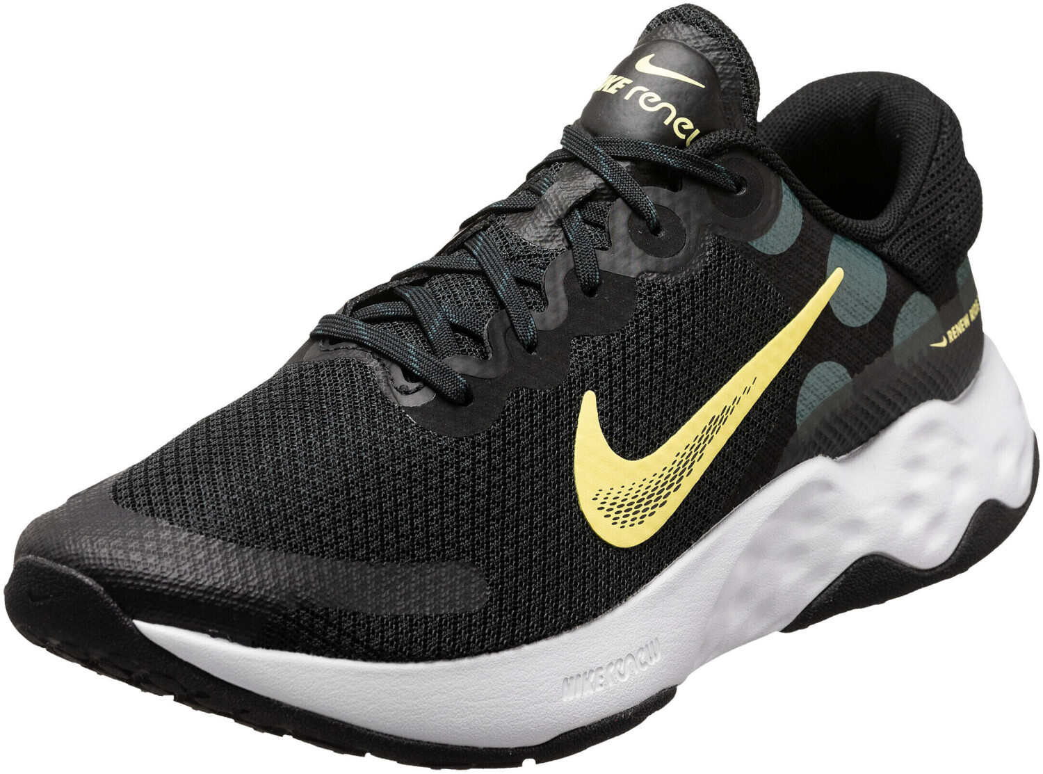 Black and neon yellow nike shoes sales