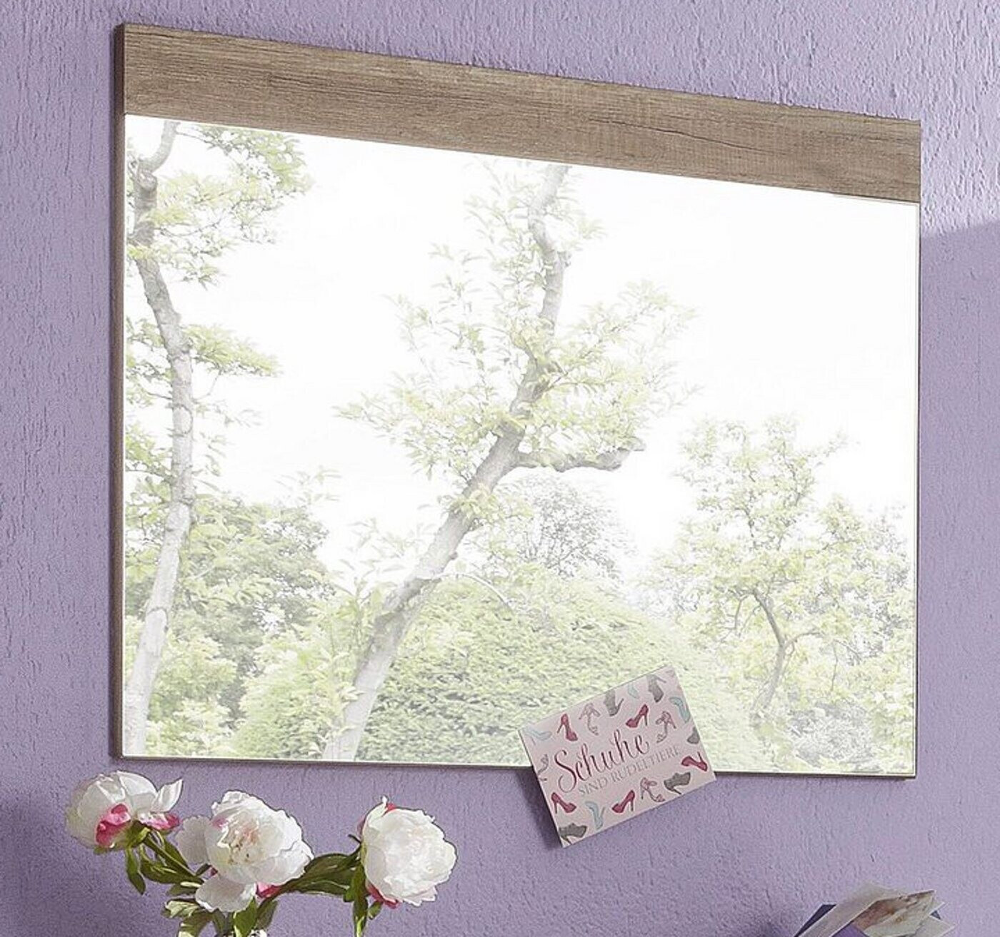 trendteam Wardrobe mirror Polo Monument Oak 80x65x2 cm (1406-451-26)