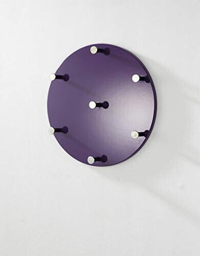 HAKU Wall coat rack, blackberry-chrome-nickel 5 cmØ 35 cm (42885)