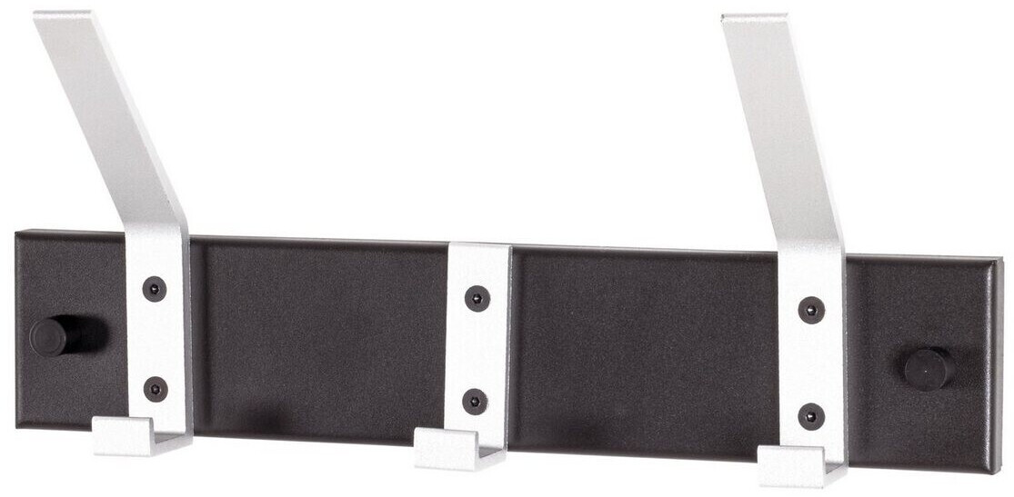 HAKU Coat rack, black aluminum 30 cmx8 cmx14 cm (19591)