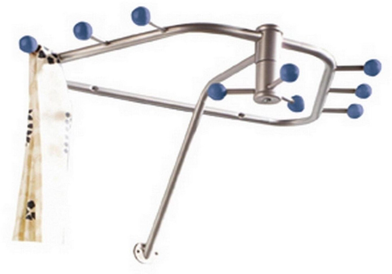 HAKU Wall coat rack, aluminum blue 67 cmx45 cmx36 cm (88973)