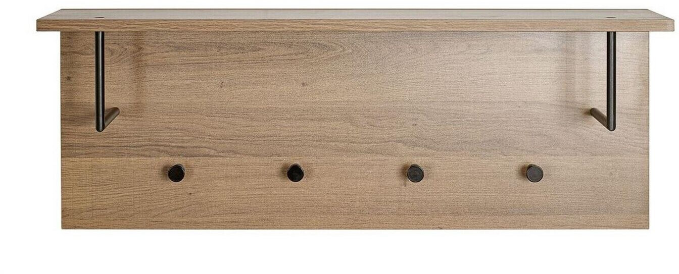 HAKU Wall coat rack, black oak 80 cmx20 cmx30 cm (37147)