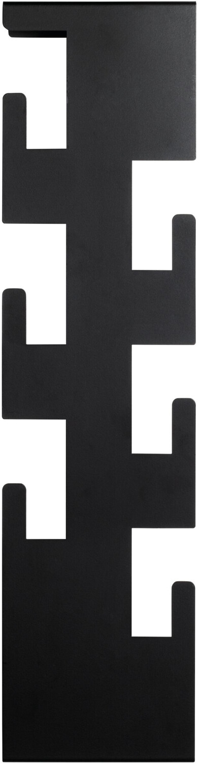 HAKU Wall coat rack, black 15 cmx8 cmx60 cm (47506)