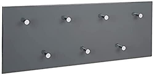 HAKU Wall coat rack, grey-chrome-nickel 80 cmx5.5 cmx30 cm (42190)
