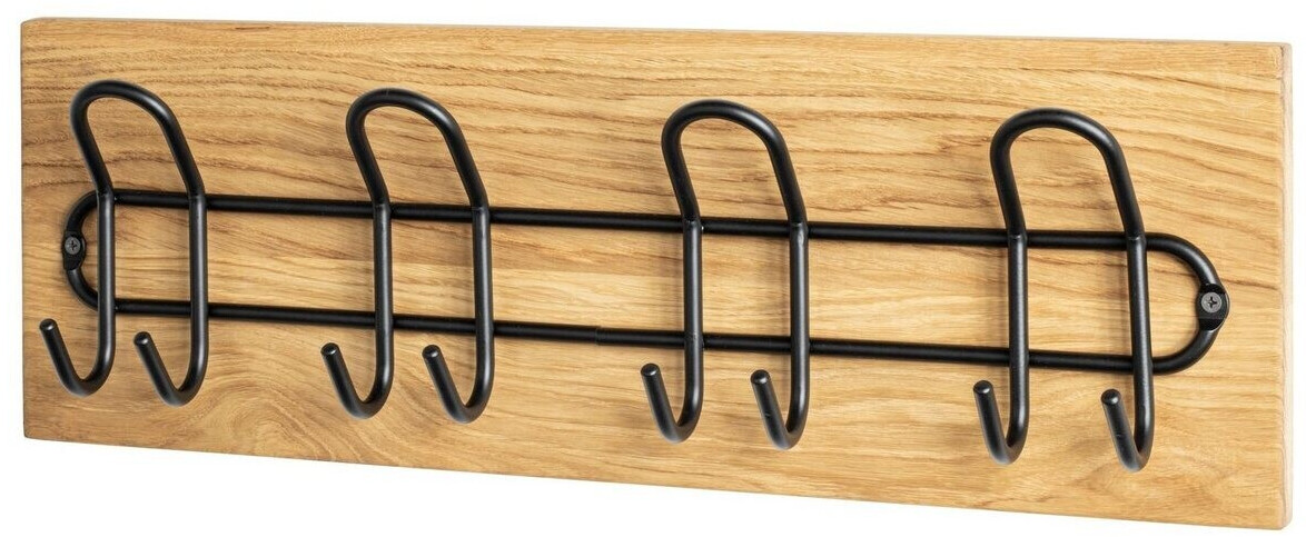 HAKU Wall coat rack, oiled black oak 60 cmx10 cmx20 cm (23328)