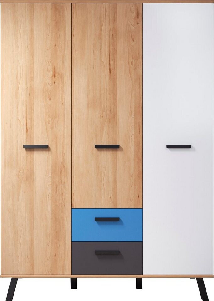 trendteam MatsColor wardrobe with 2 fronts 130x190x61cm (1976613D4)