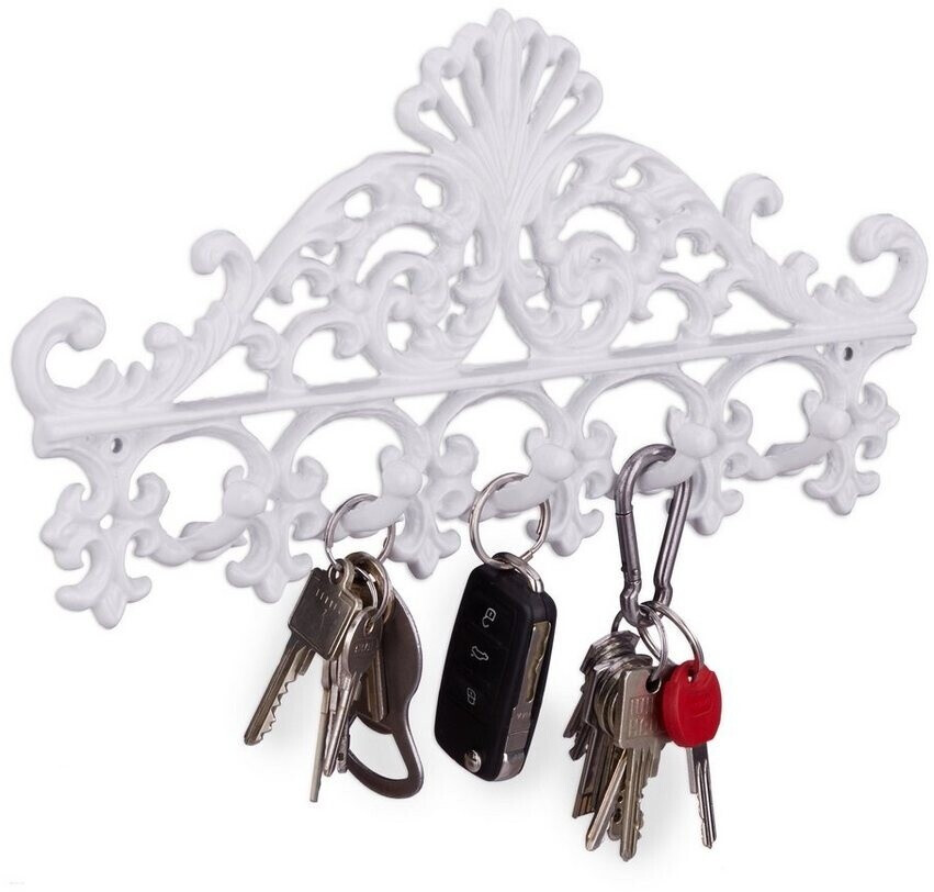 Relaxdays 1 x coat rack cast white (10020631-49)