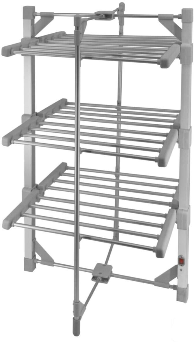 MonsterShop Étendoir électrique chauffant 3 niveaux