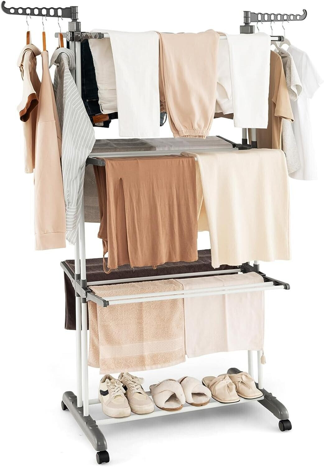 Costway Étendoir à linge 3 niveaux pliable