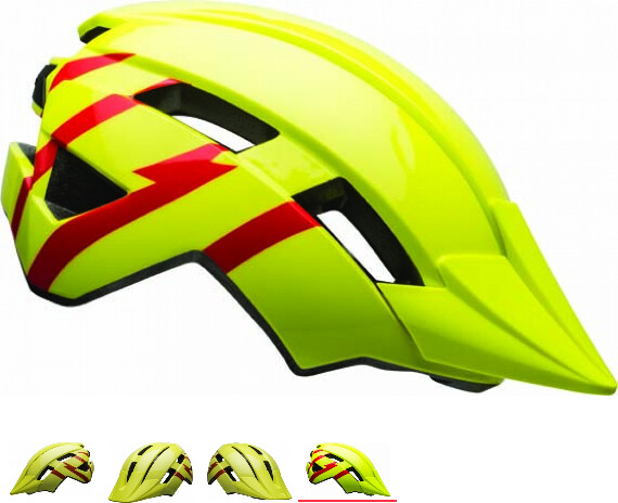 Bell Sidetrack II Kids (2022) strike gloss hi-viz/red