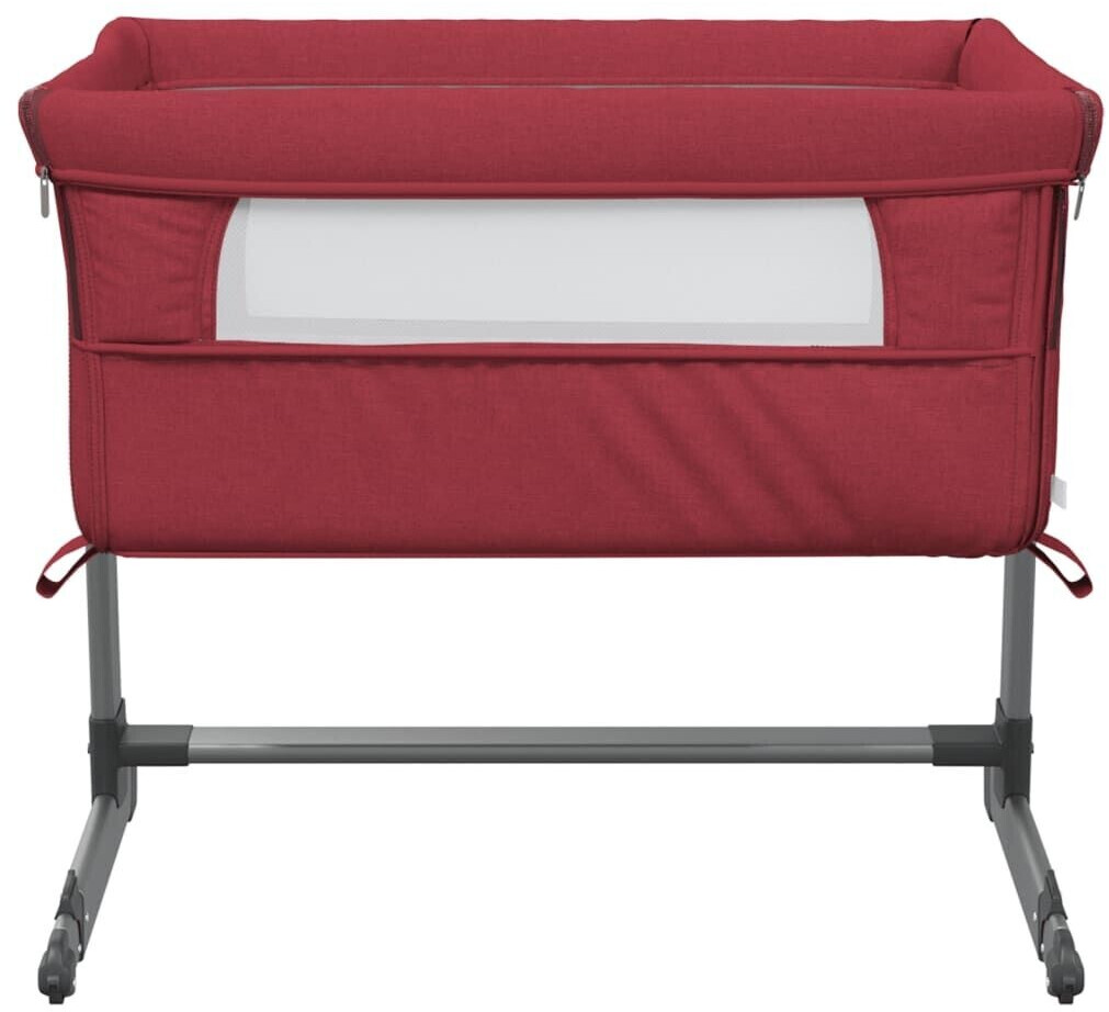 vidaXL Baby bed with mattress linen fabric (10299)