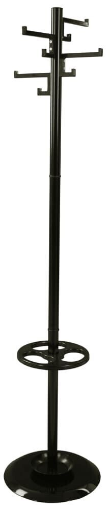 V-Part Coat stand with 8 hooks Porcelain Black 178 cm (31717965)