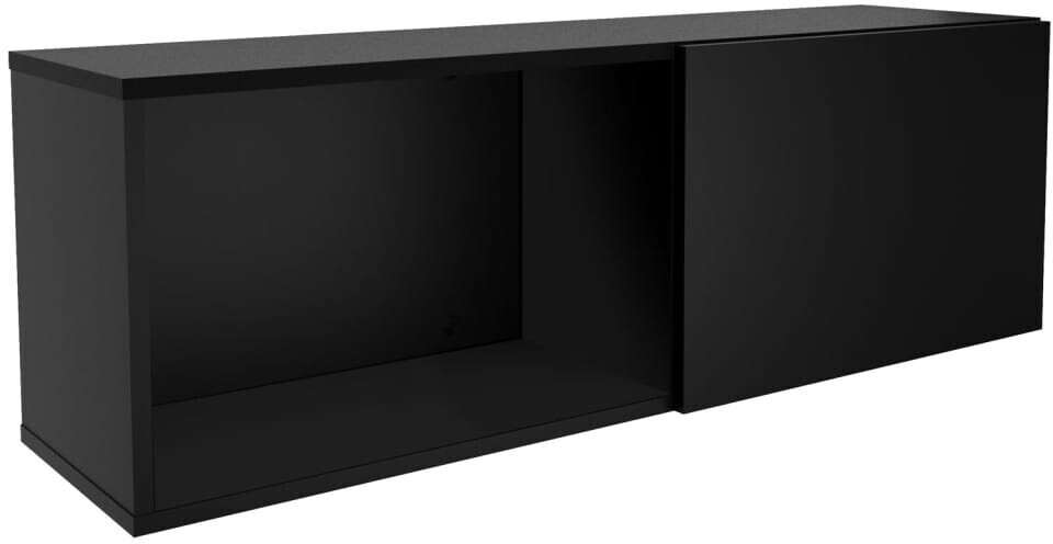 FMD Wall coat rack with shelf 99.1x27.2x33 cm black (557-008E)