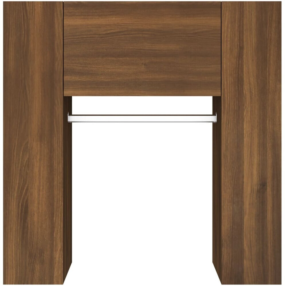 vidaXL Hall cabinets 2 pieces brown oak look wood material (3114181)