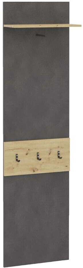 FMD Wall coat rack with shelf 50x23x188 cm Matera & Artisan Oak (527-003E)