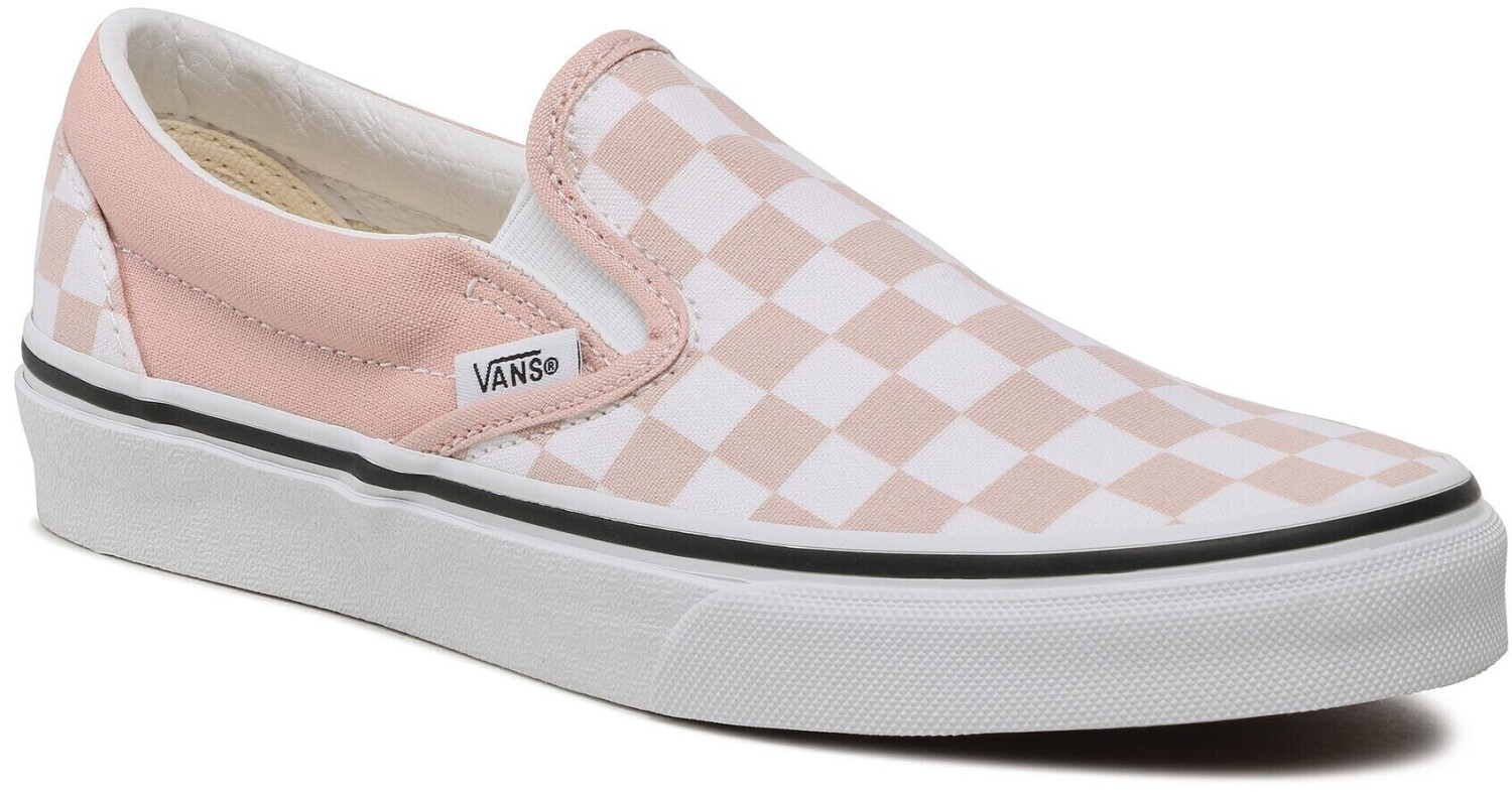 Dusty rose checkered vans sale