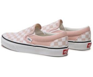 Vans checkerboard store pink and white