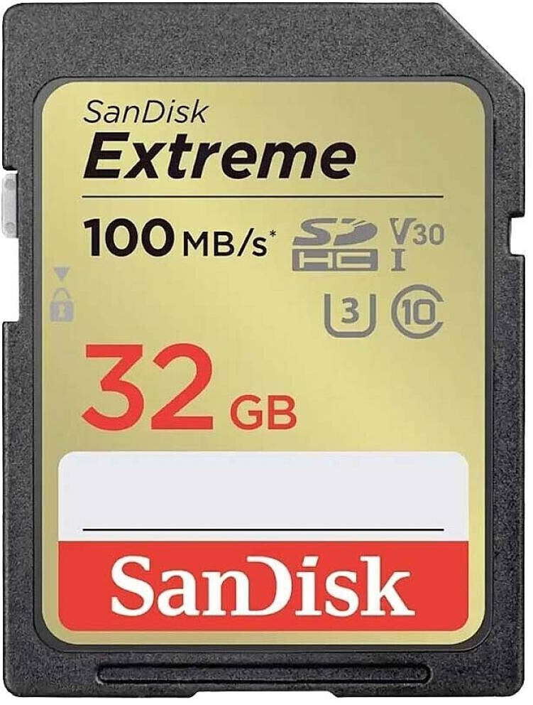 SanDisk Extreme PLUS SDHC 100 MB/s UHS-I U3 Class10 32 Go au meilleur prix  sur