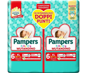 Pampers Baby Dry Mutandino 6 (15+ Kg) a € 5,45 (oggi)