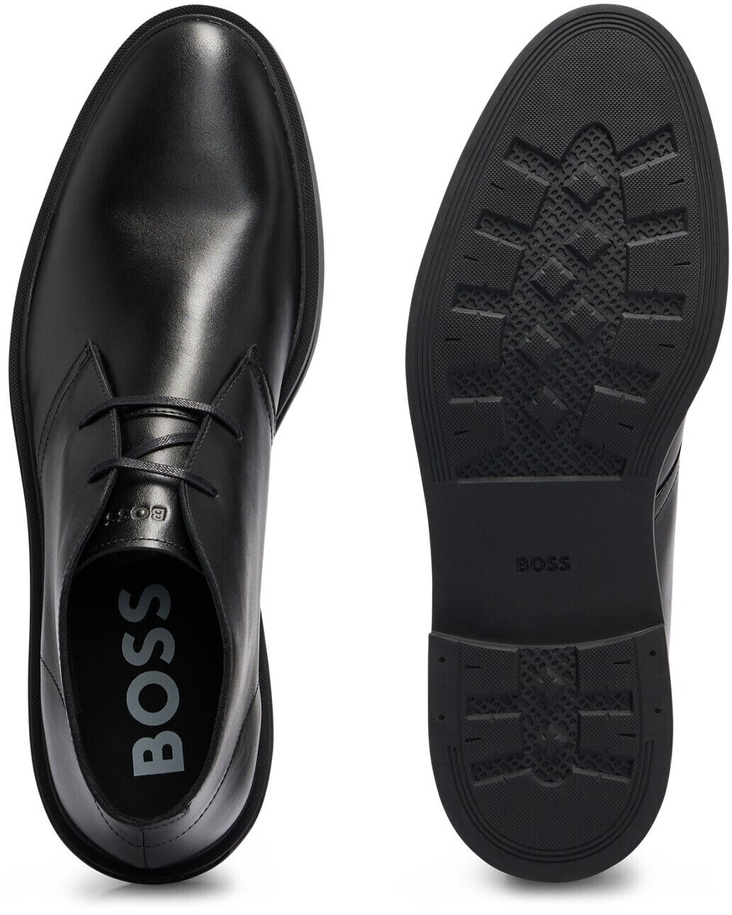 Hugo boss black best sale leather shoes