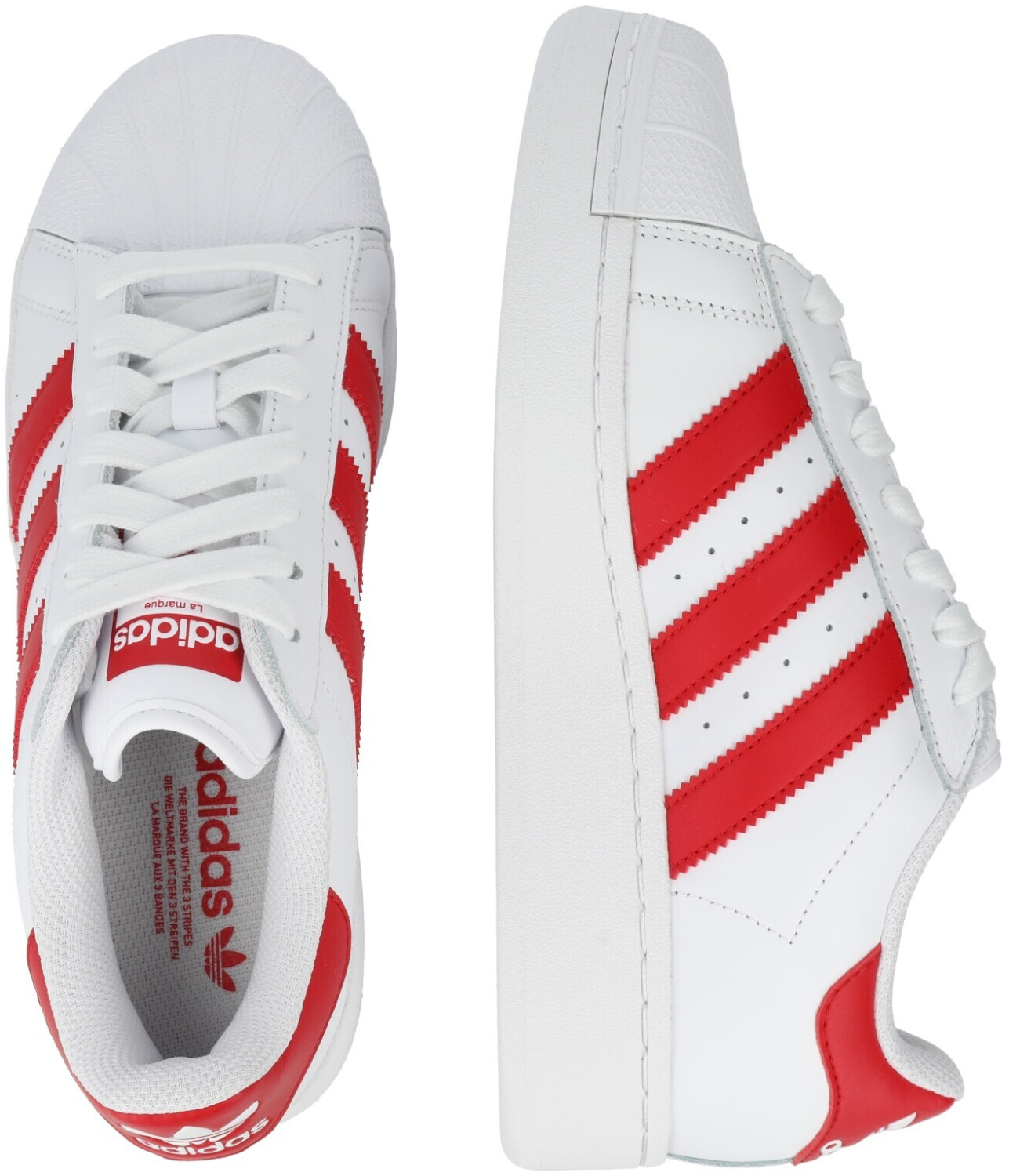Adidas superstar damen rote sale streifen