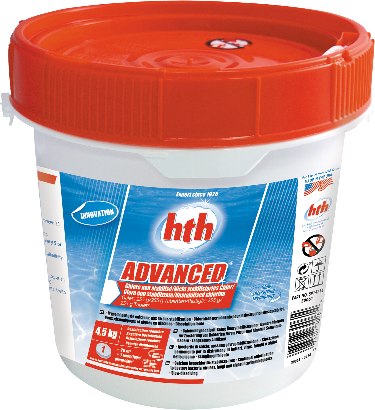 HTH Advanced 4,5 Kg (255 g / pcs)